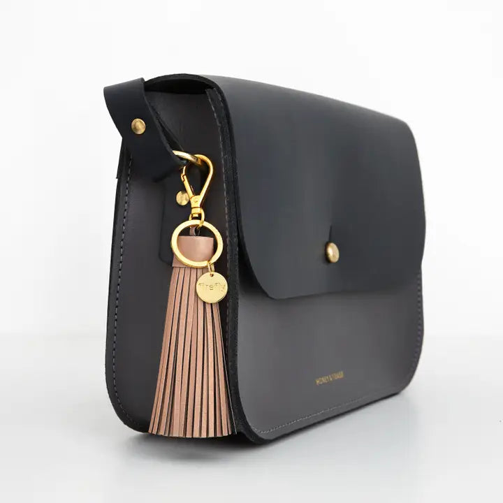 Soft Tassel Bag Charm - Camel