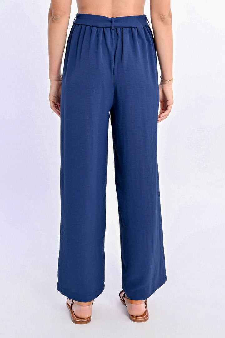Blue Belted Pants