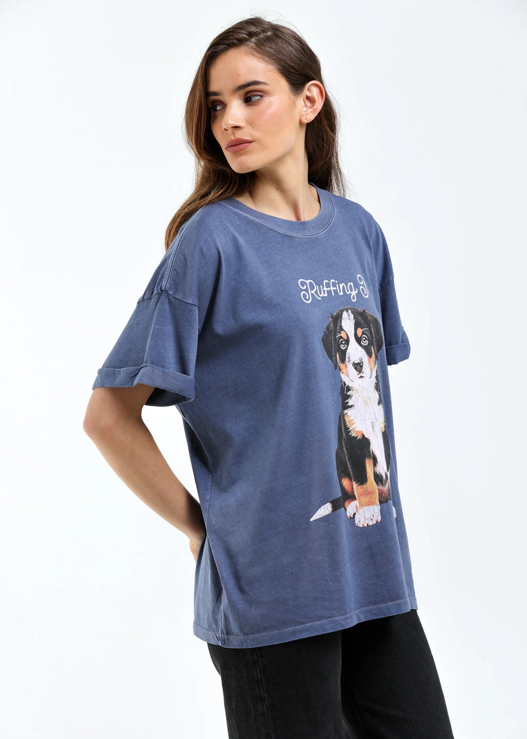 Ruffing It Boyfriend Tee