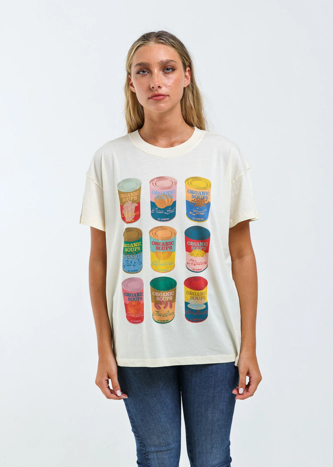 Soup Cans Oversized Tee