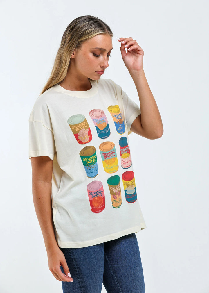 Soup Cans Oversized Tee