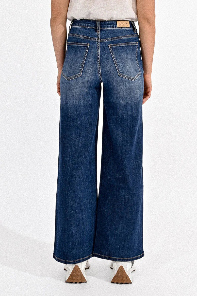 Molly Wide Leg Jeans - Brut Denim