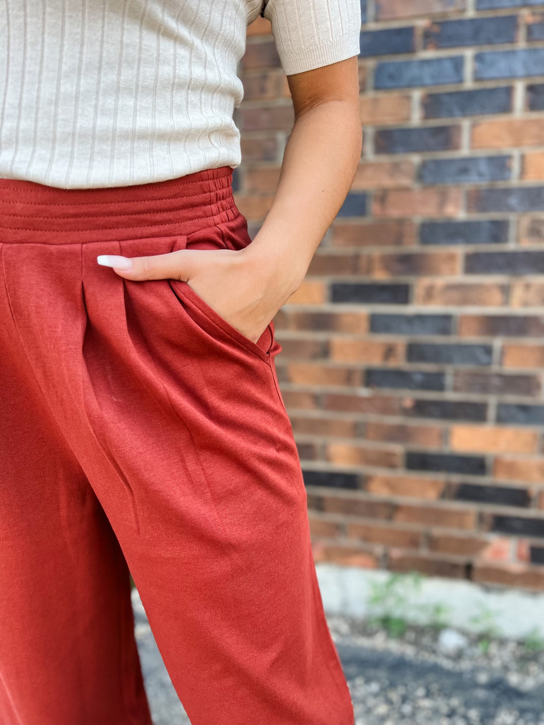 Cropped Cotton Trousers