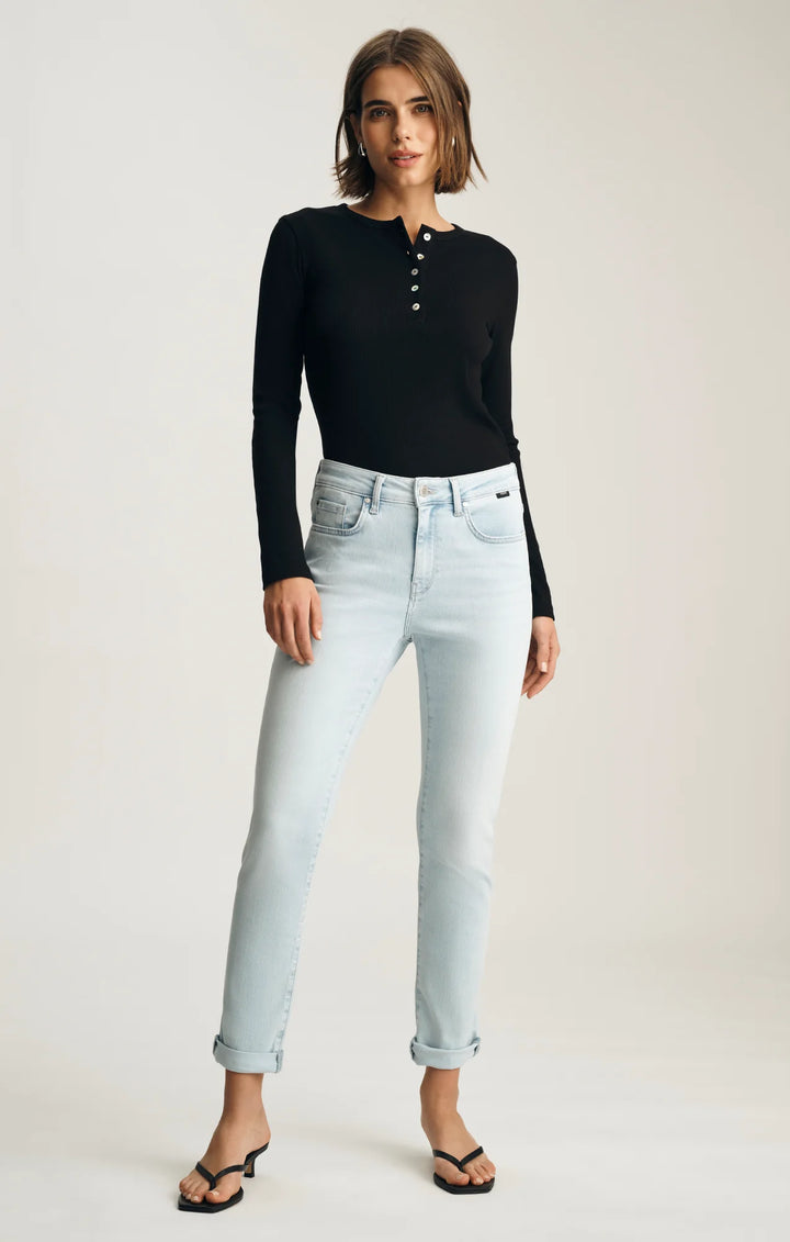 Kathleen Bleached Feather Blue Jeans