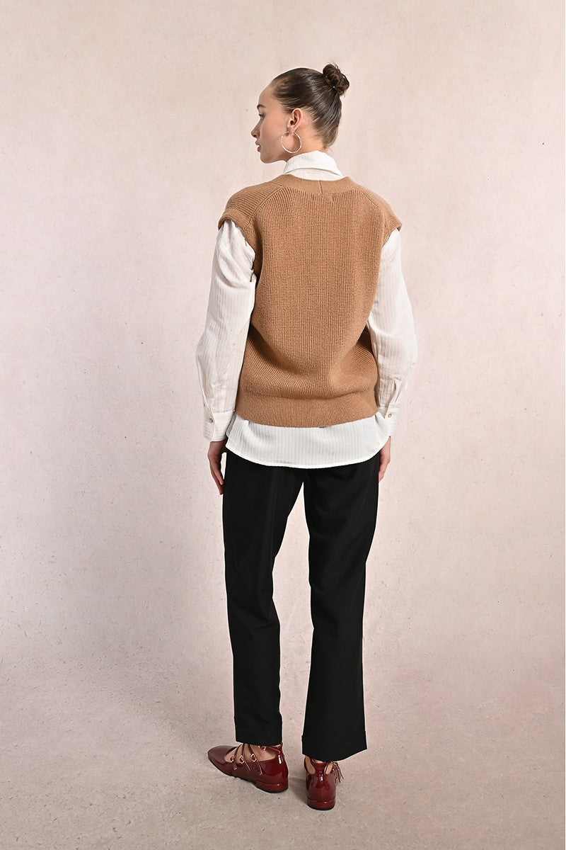 Oversized Knit Vest