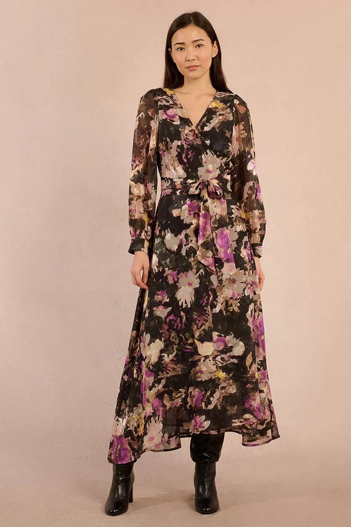 Floral Wrap Maxi Dress