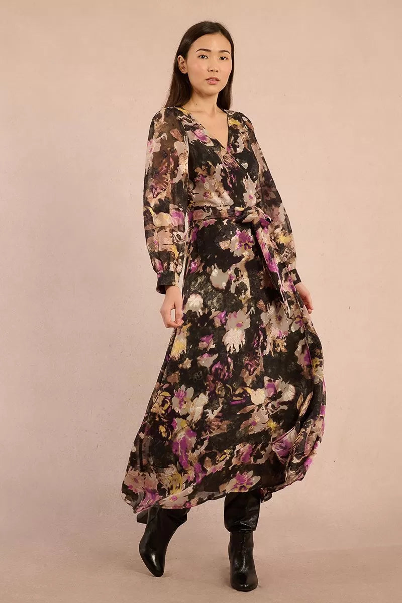 Floral Wrap Maxi Dress