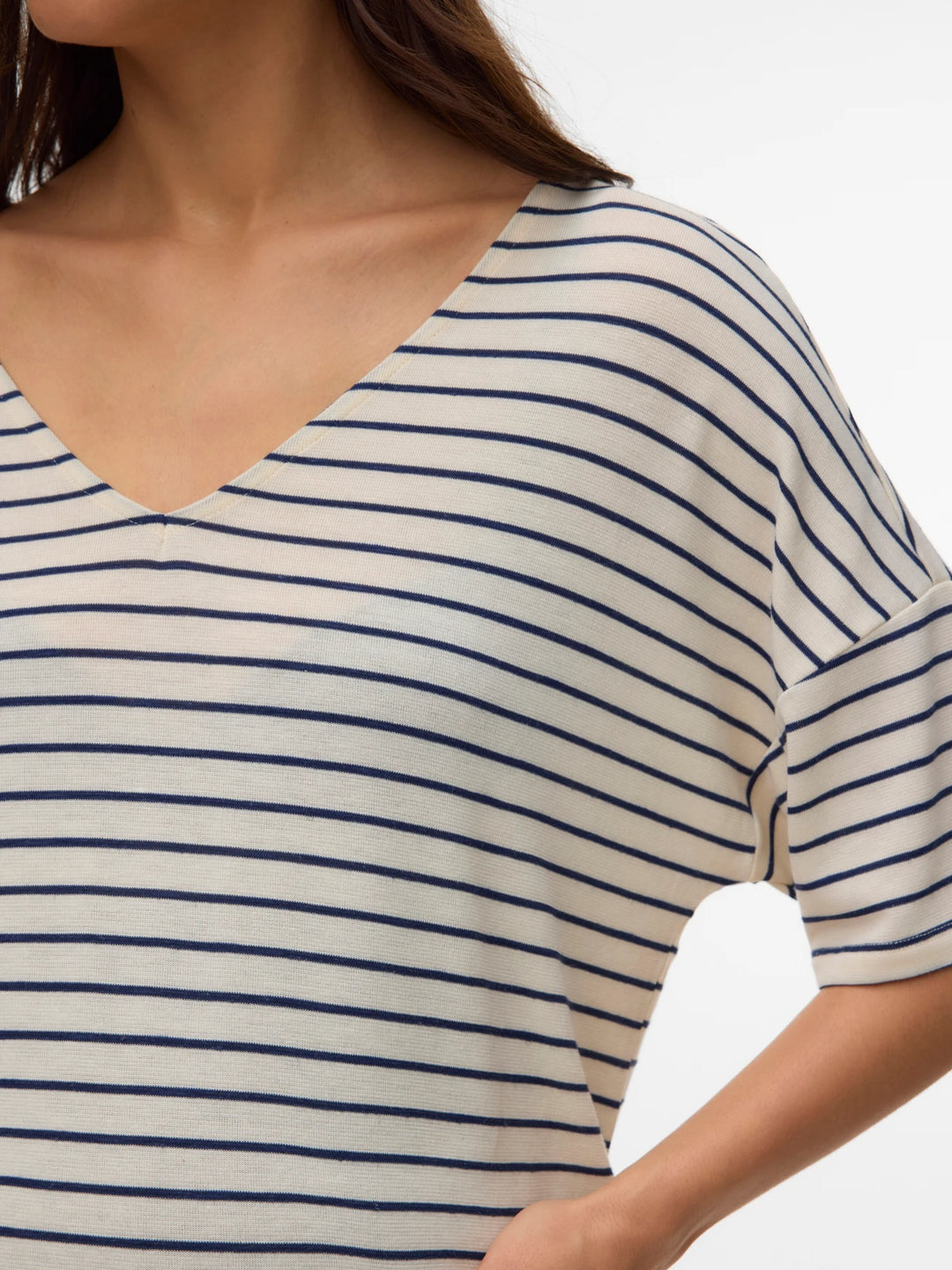 Holli V-Neck Striped Tee