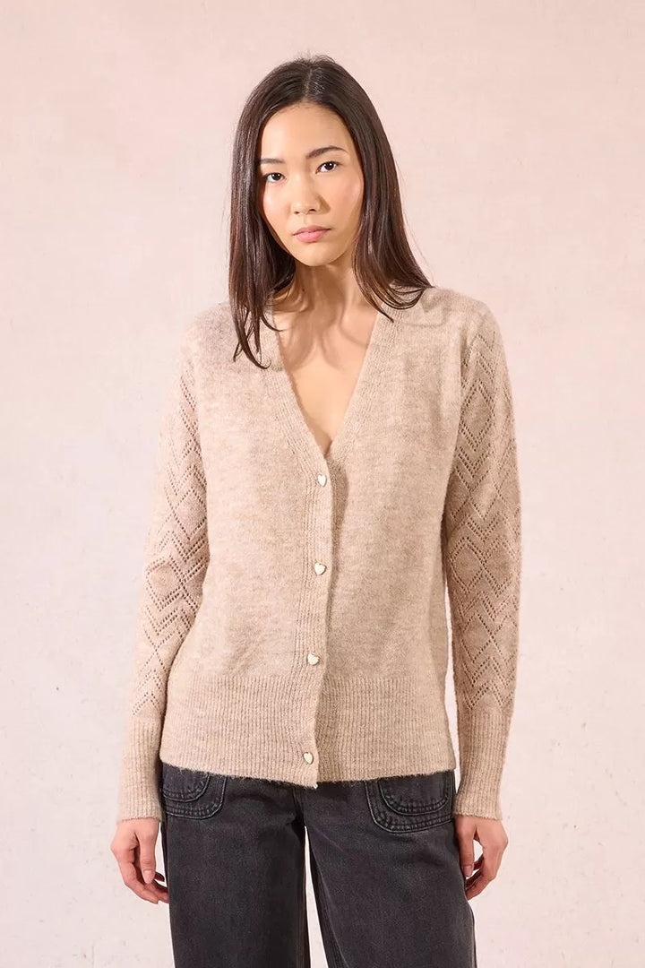 Open Knitwork Cardigan
