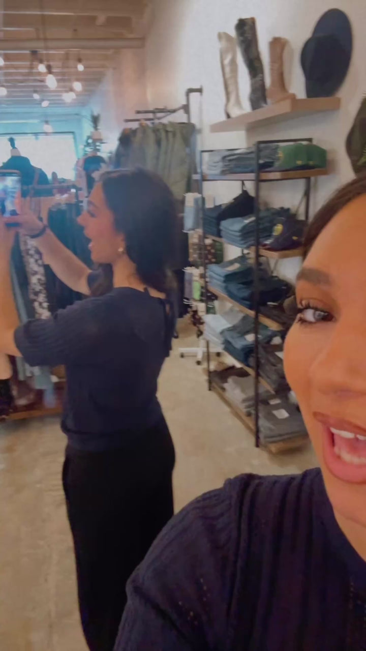 New Lexsun Back Tie Sweater Tee