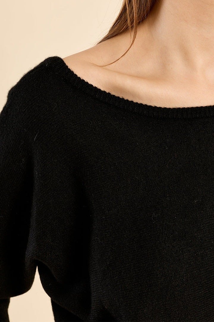 Low Back Quarter Sleeve Sweater