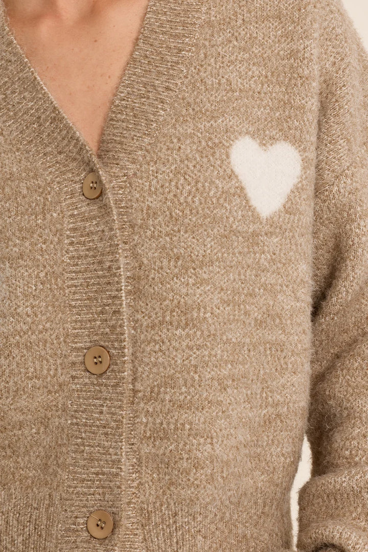 Hint Of Heart Cardigan