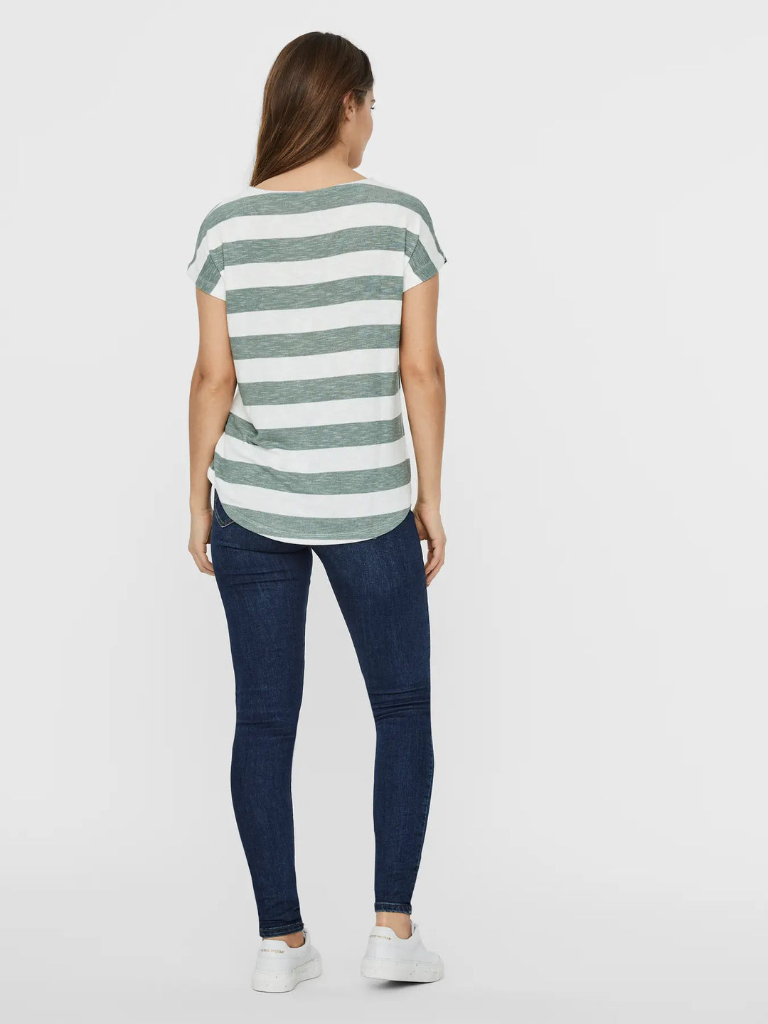 Wide Stripe Tee - Green