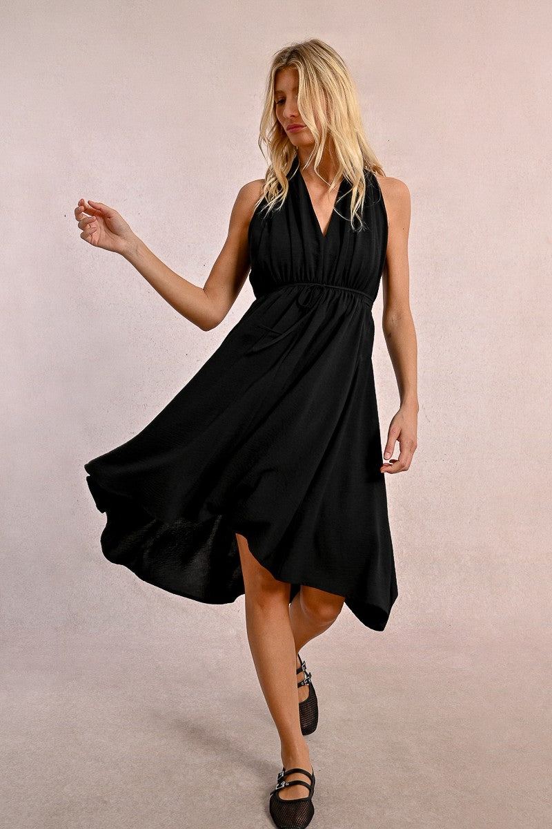 Asymmetric Dress - Black
