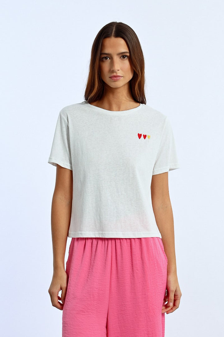 Heart Detailed Tee