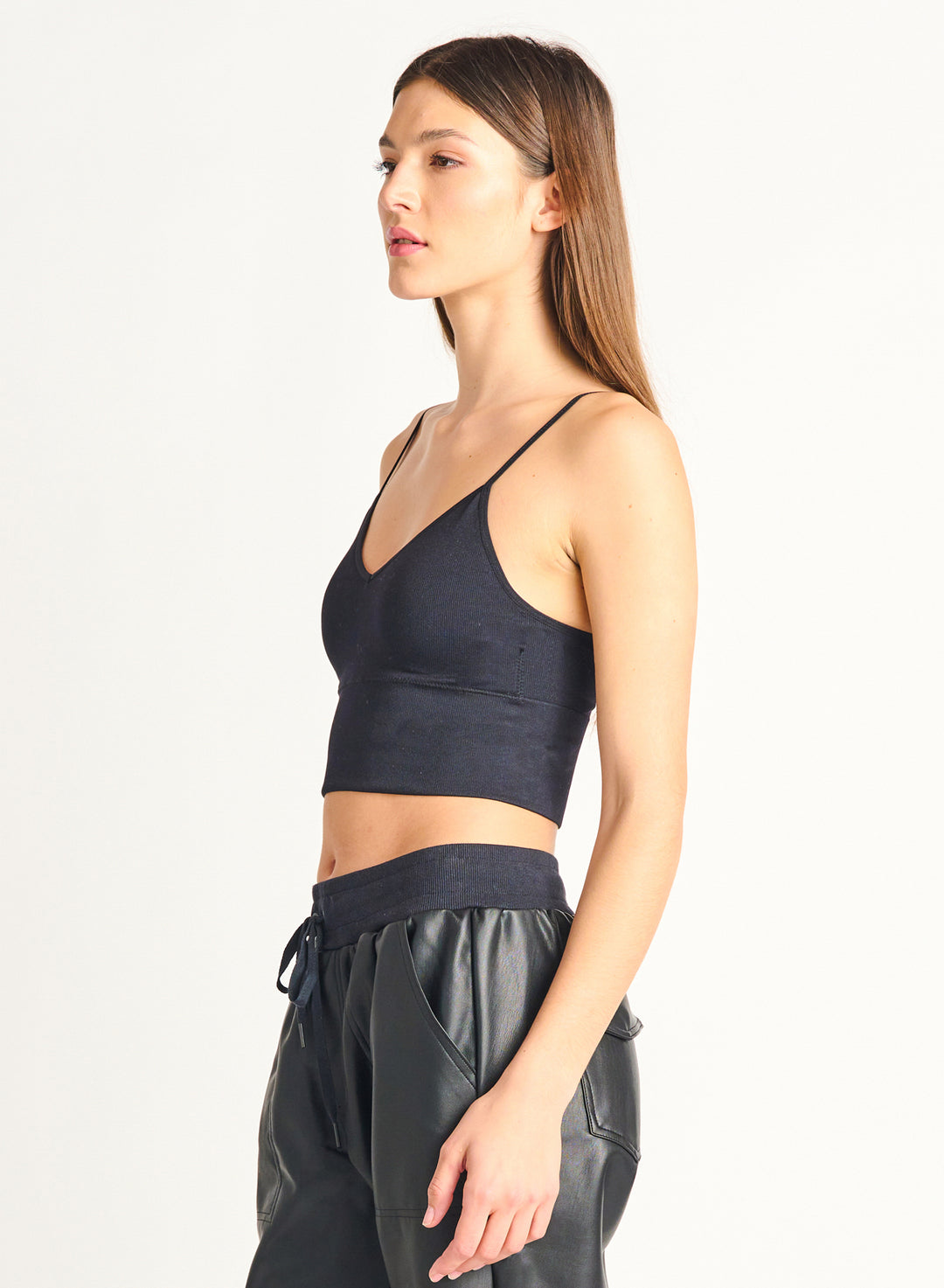 Seamless Bra Top- Black