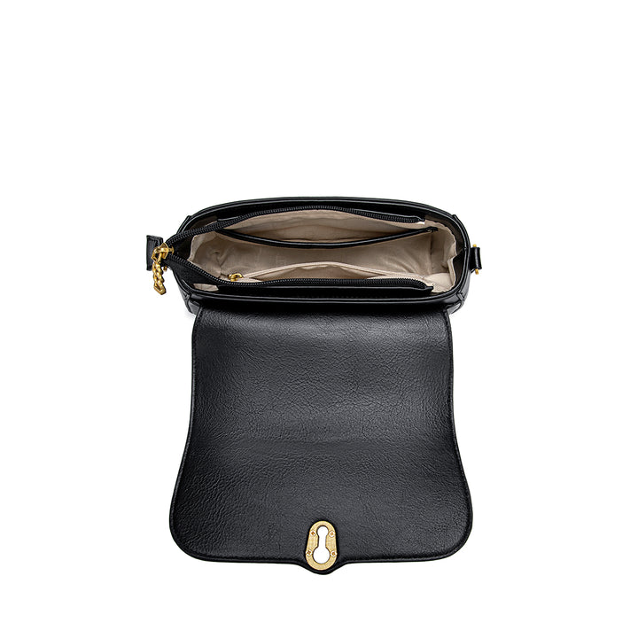 Athena Saddle Bag-Black