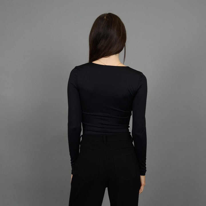 Sanna Long Sleeve Top - Black