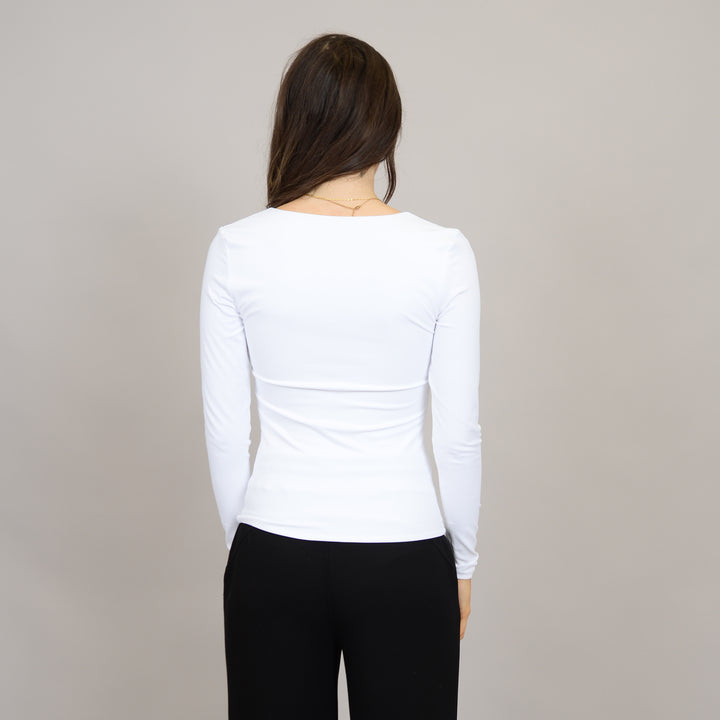 Sanna Long Sleeve Top - White