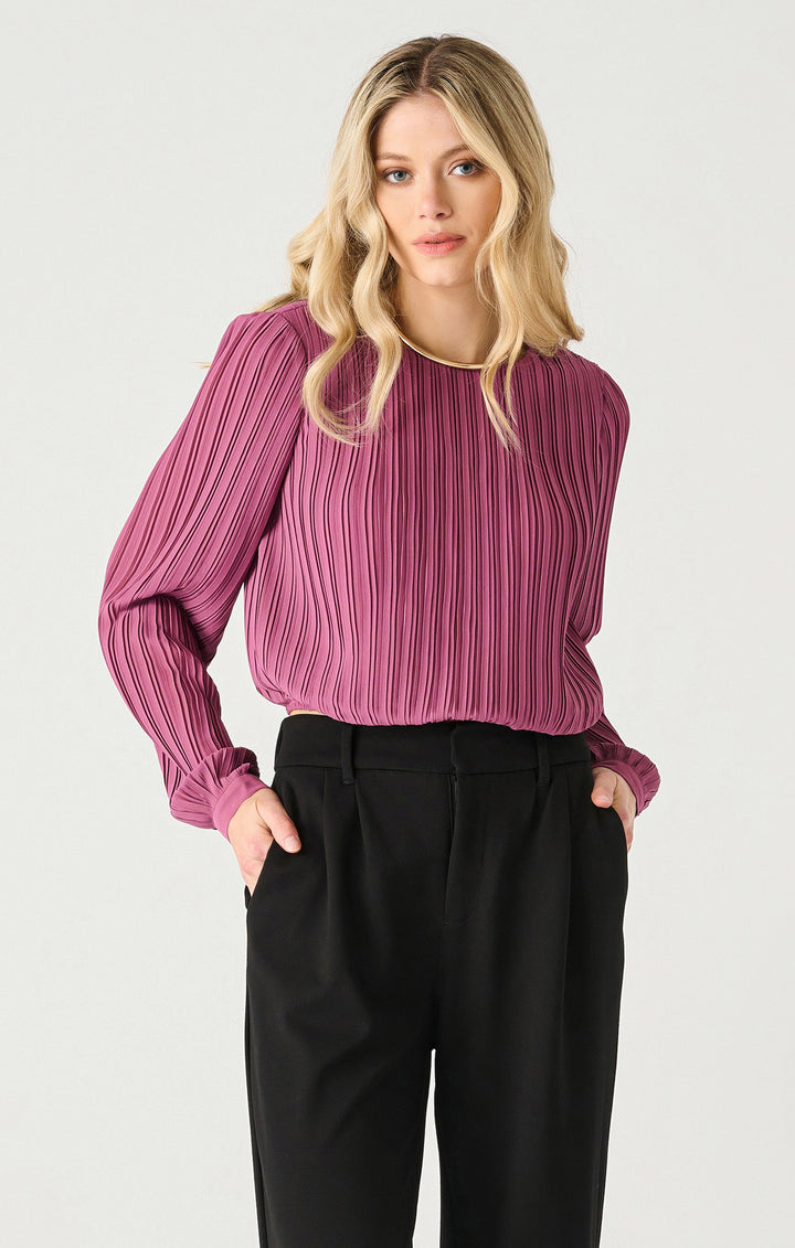 LS Pleated Blouse