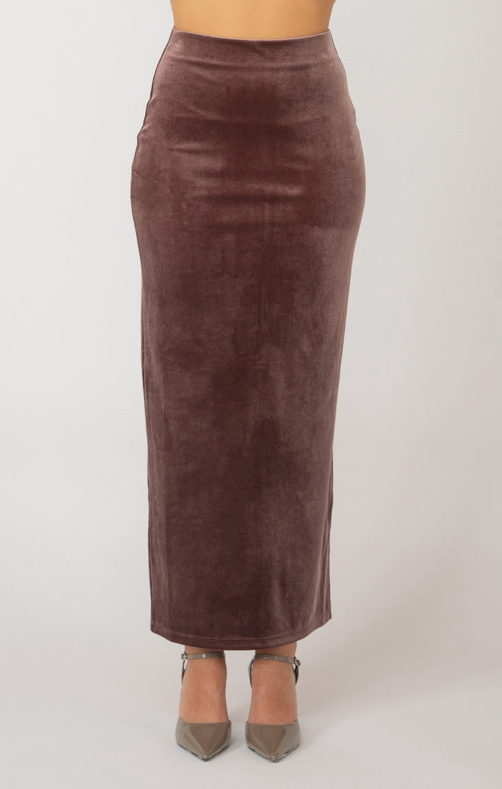 Velvet Maxi Skirt