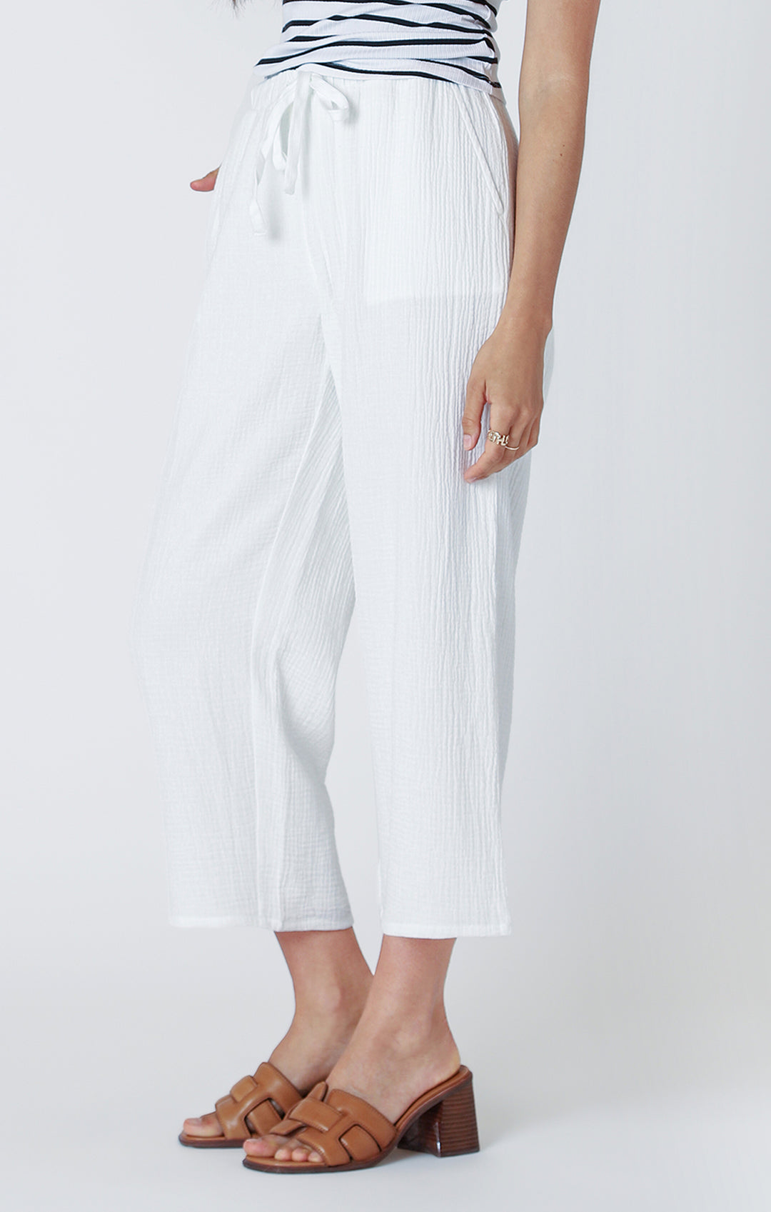 Textured Pull On Pant
