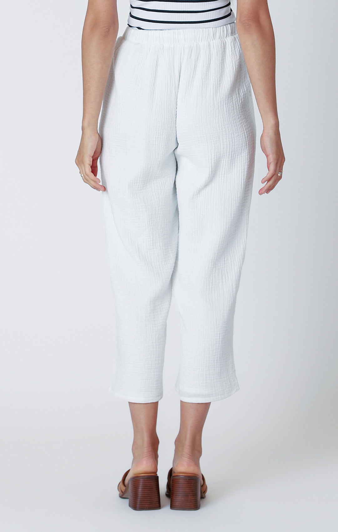Textured Pull On Pant