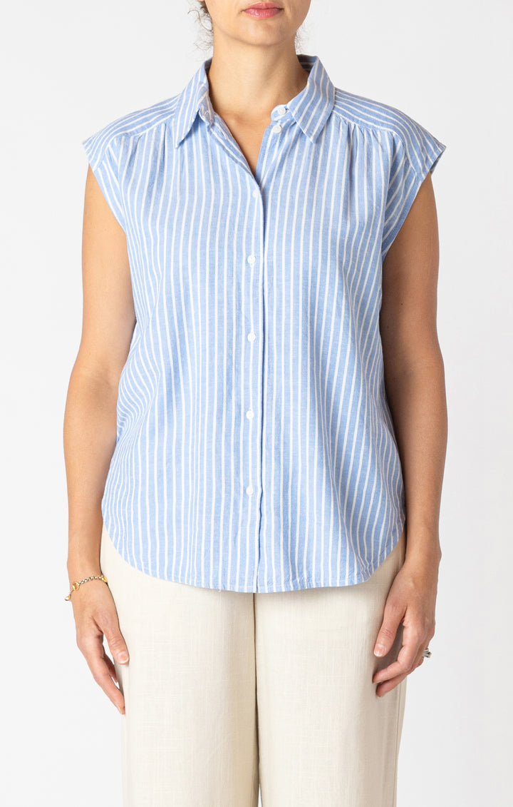 Linen Striped Blouse