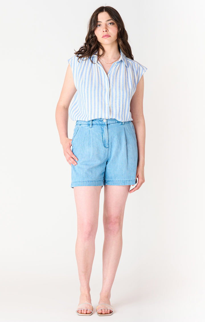 Denim Trouser Shorts