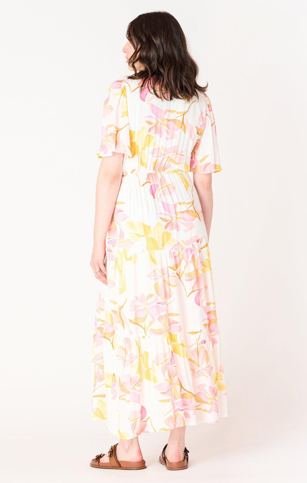 Pink Floral Maxi Dress
