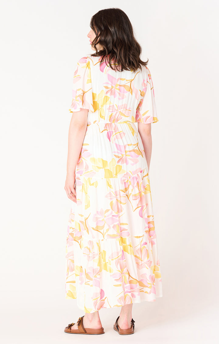 Pink Floral Maxi Dress