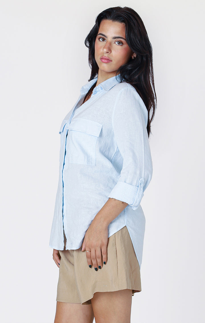 Utility Linen Button Up