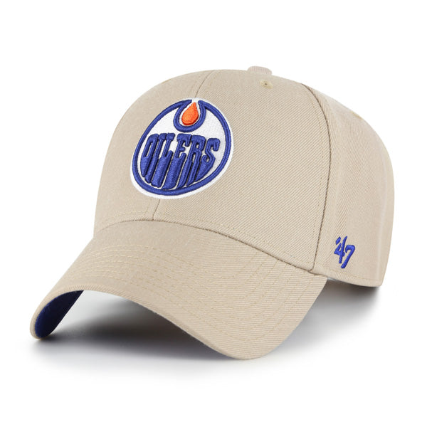 Edmonton Oilers Sure Shot Snapback Cap - Khaki