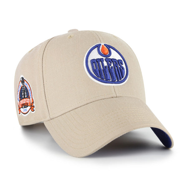 Edmonton Oilers Sure Shot Snapback Cap - Khaki