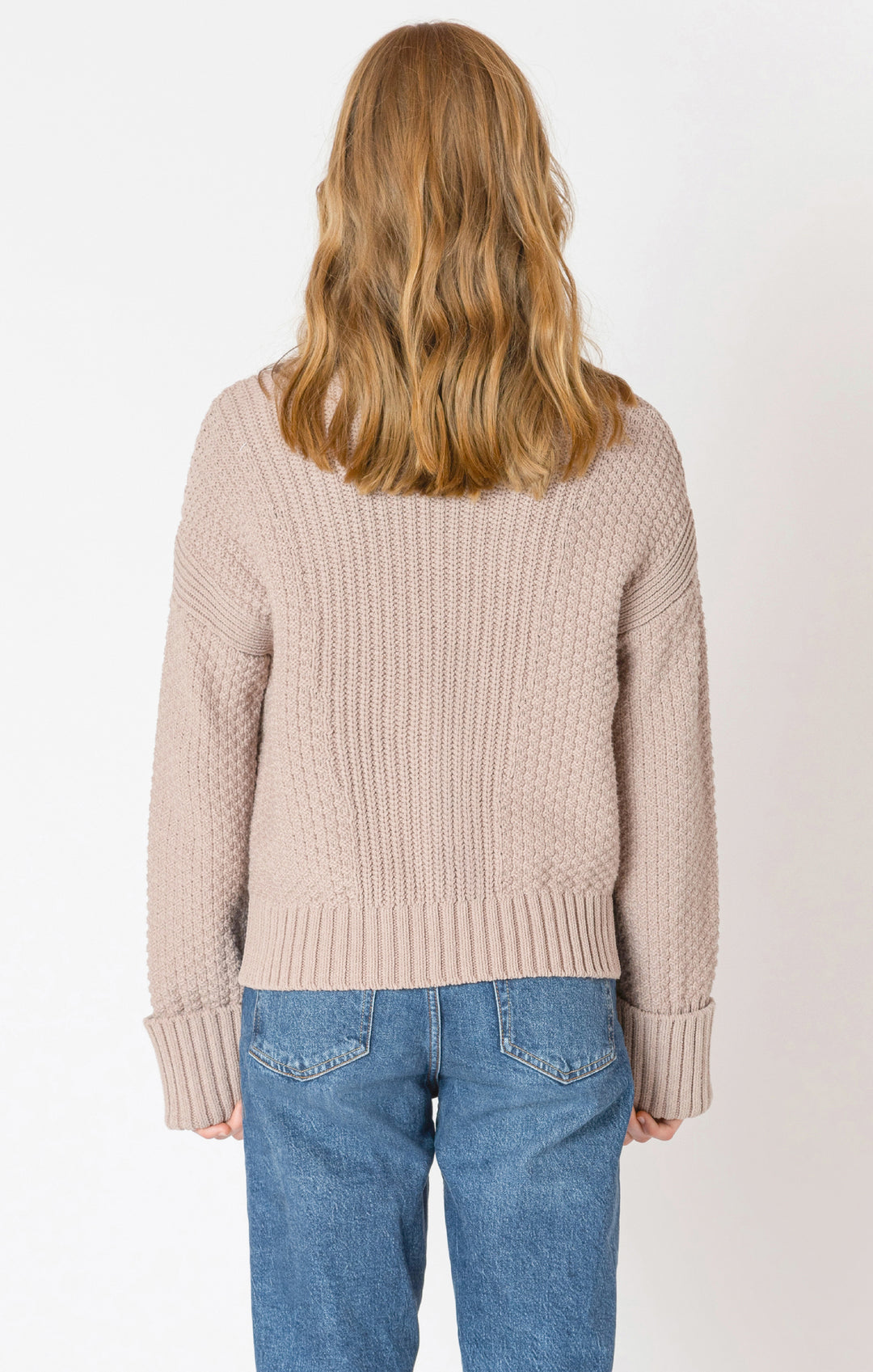Cuffed Textured Cardigan