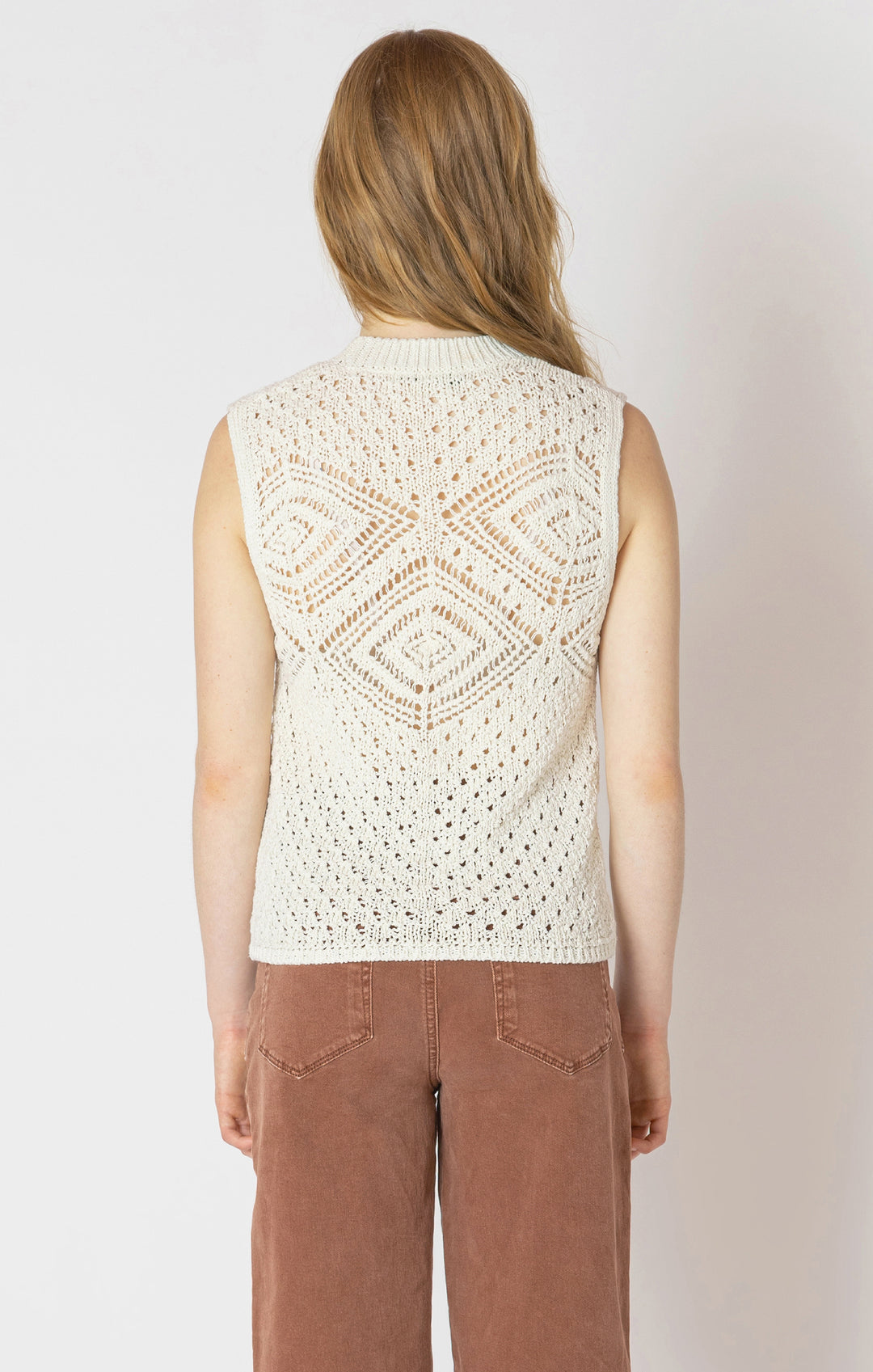 Pointelle Knit Sweater Tank