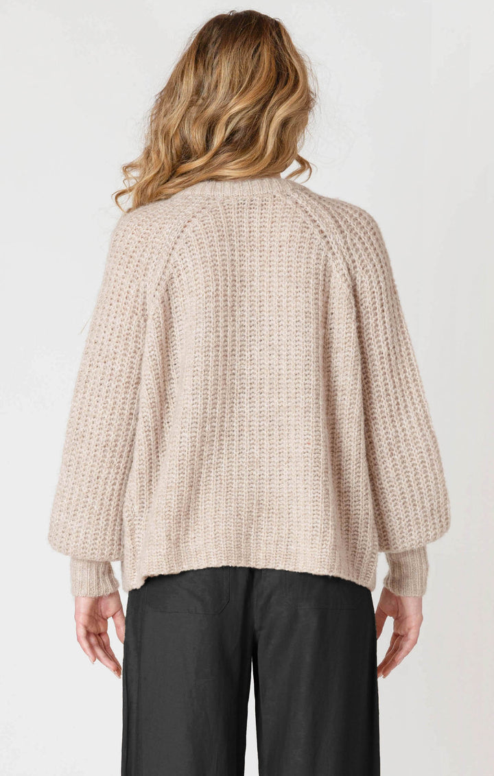 Crewneck Knit Cardigan