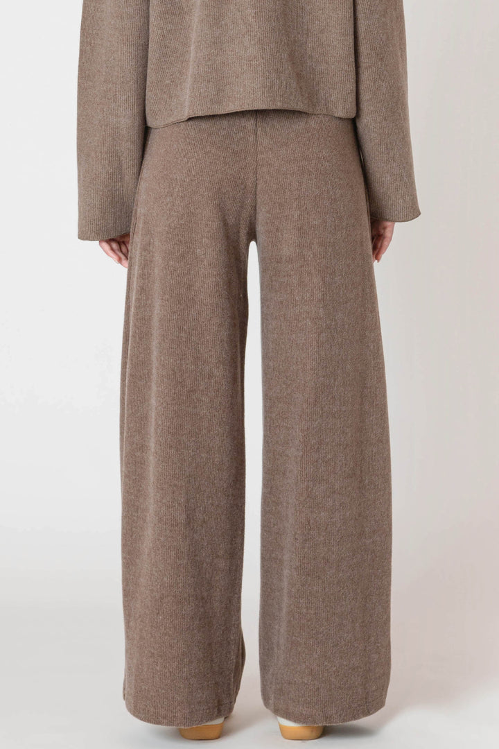 Wide Leg Ribbed Pants