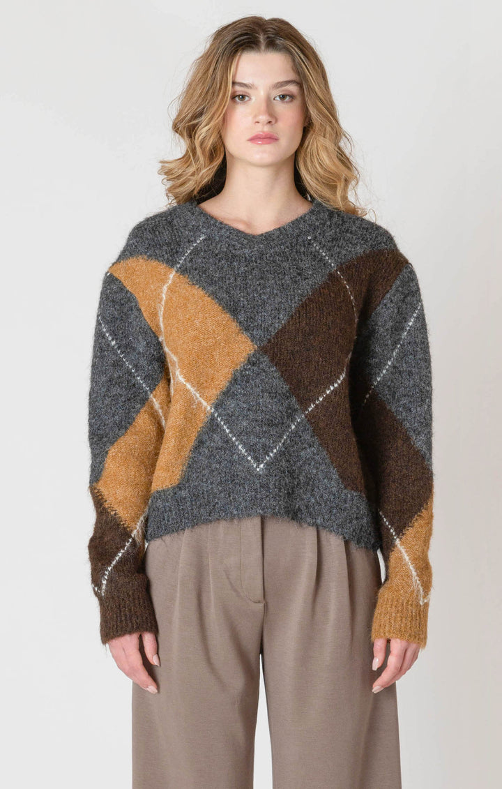 Grey Patterned Sweater