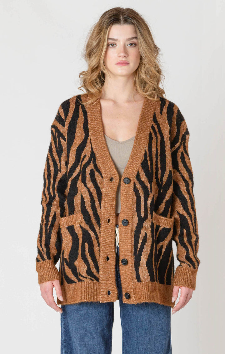 Zebra Print Cardigan