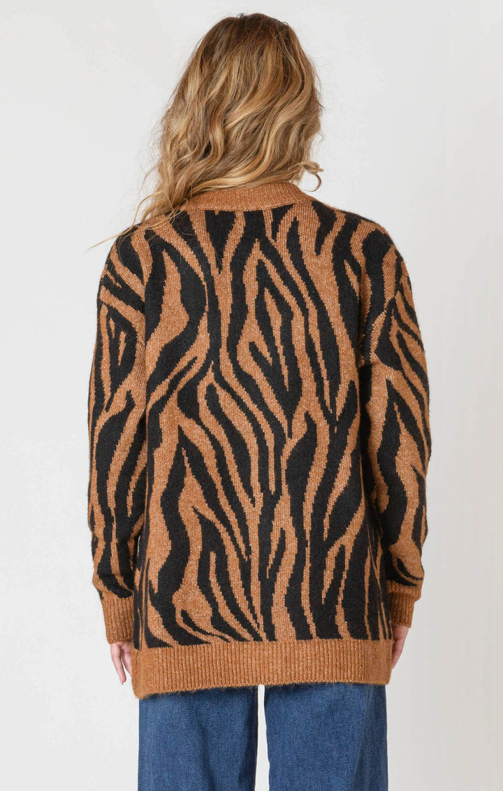 Zebra Print Cardigan