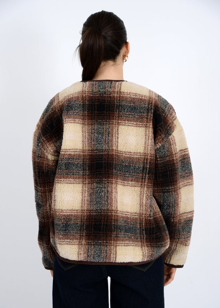Sophie Plaid Sherpa Jacket