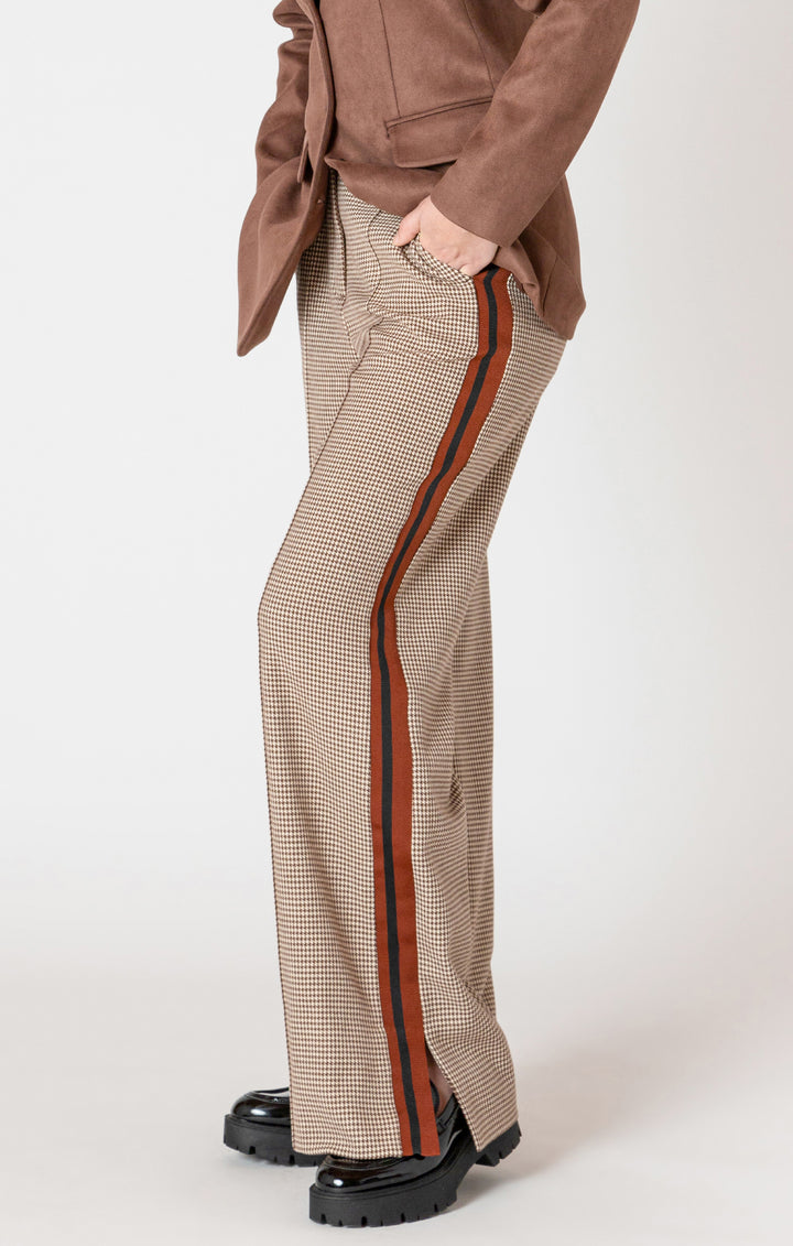 Houndstooth Wide Leg Pant
