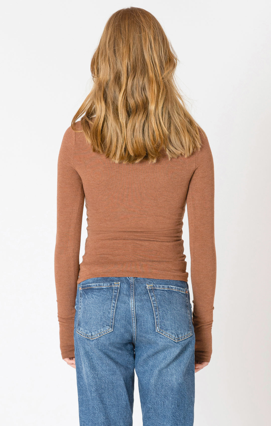 Heathered LS Top - Rust