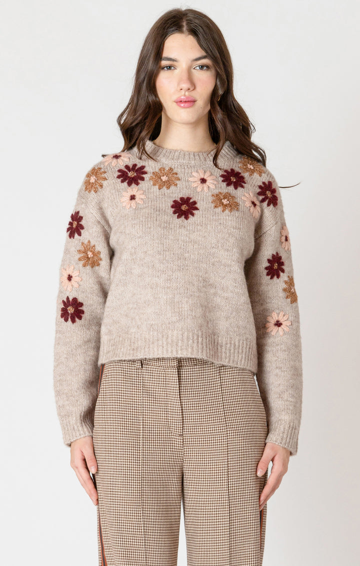 Floral Applique Sweater