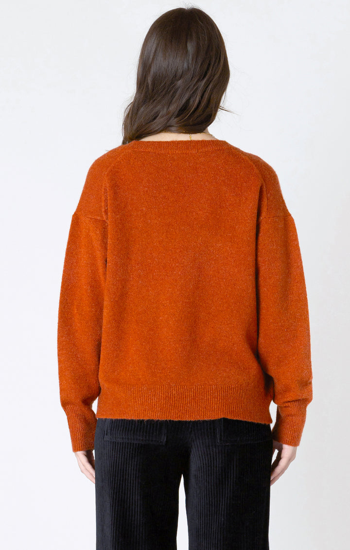 V-Neck Knit Sweater