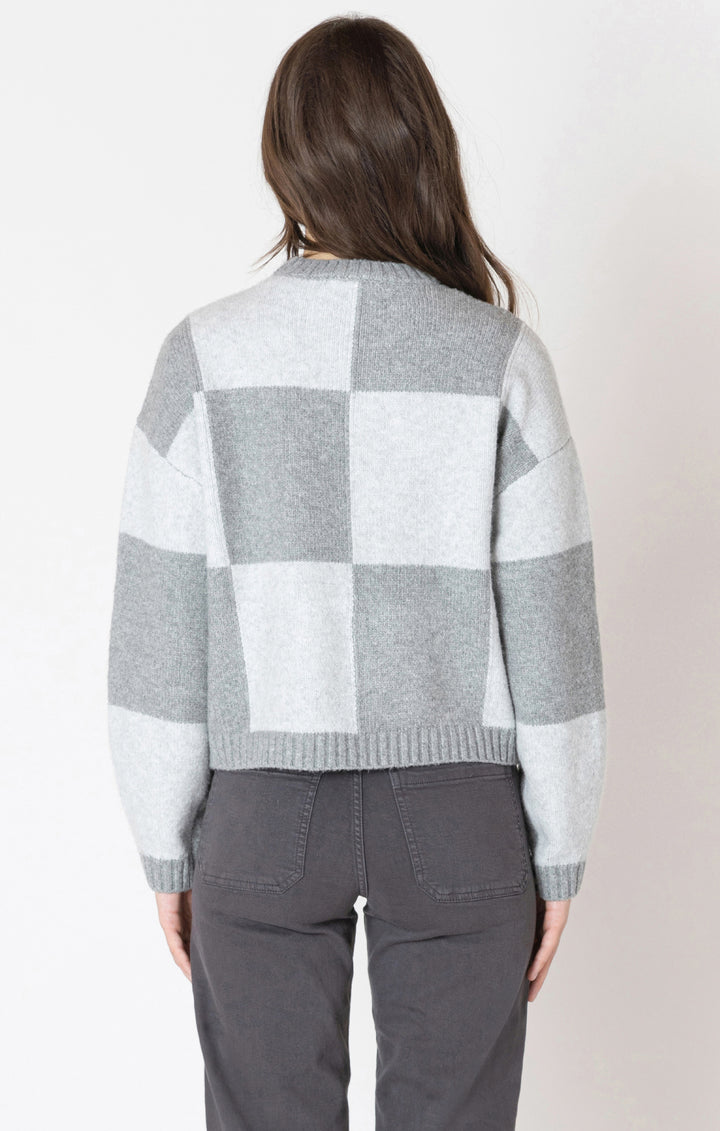Colorblock Sweater - Grey