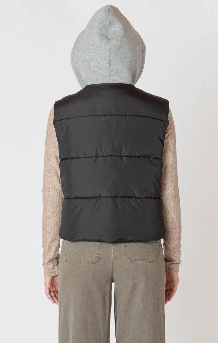 Short Hooded Puffer Vest