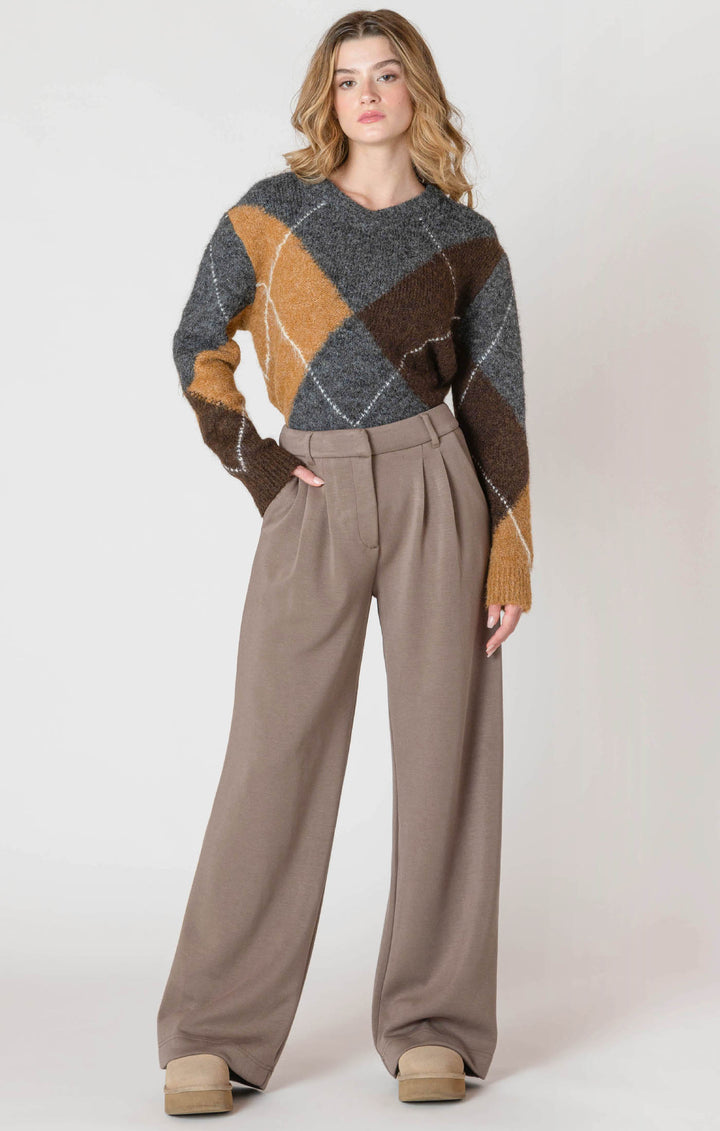 Wide Leg Knit Trouser