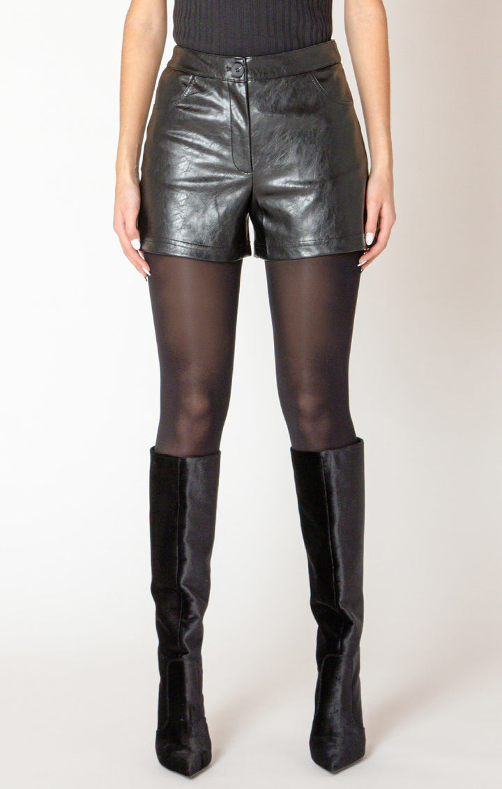 Faux Leather Short